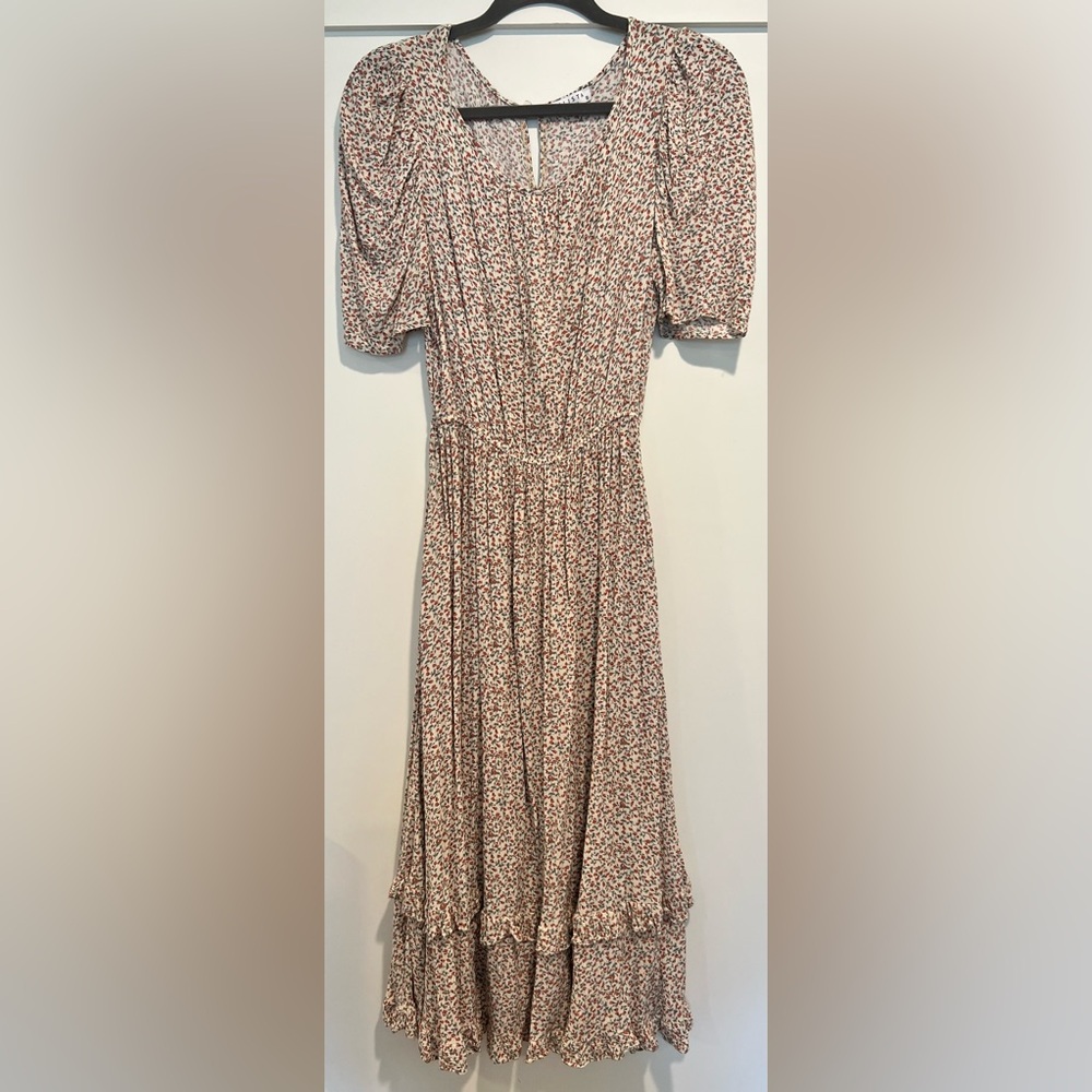Calista Floral Midi dress